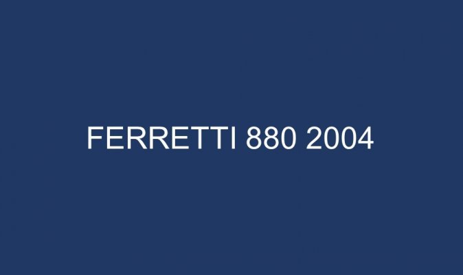 FERRETTI 880 2004
